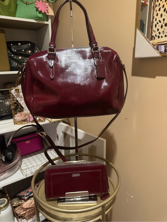 Coach Handbags - Coach Peyton Bennett Mini Satchel and Coach Darcy Accordion Zip Long Wallet